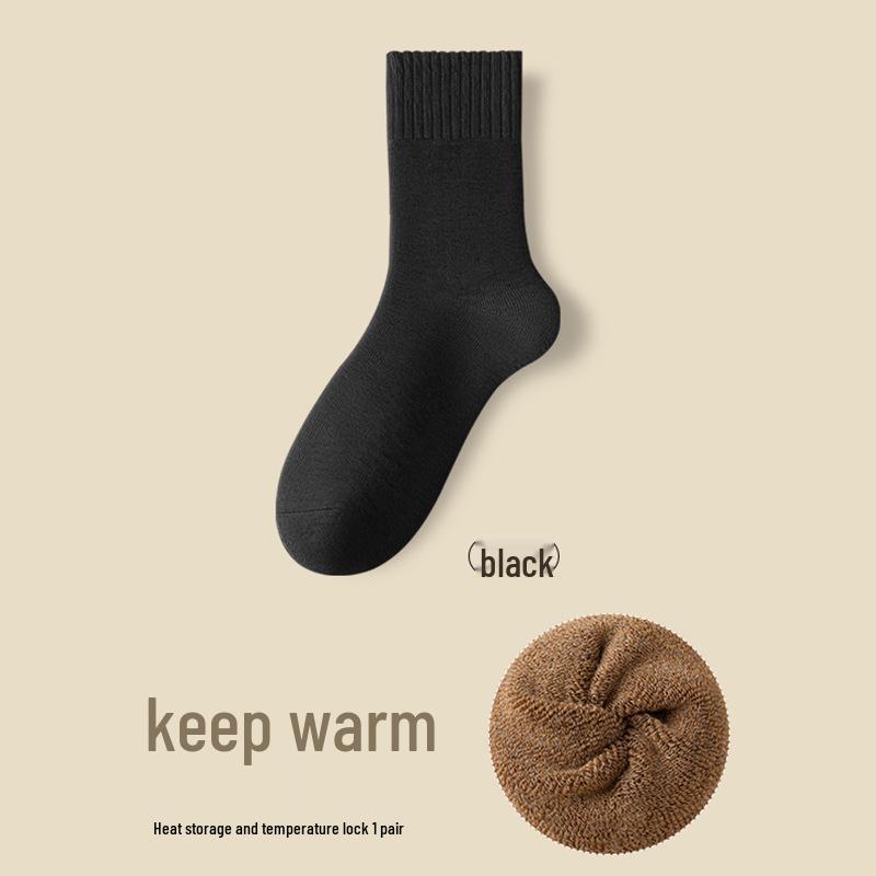 

Women s Fleece-Lined Calf to Thigh-High Socks: Warm, Non-Slip, Slimming, and Thickened for Autumn Winter Simple Packaging