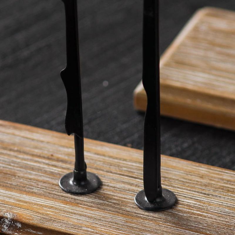 Iron And Wood Christmas Forest Sculpture Festival Seasonal Party Decoration Desktop Ornament