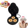 ABKR-Electric Donut Machine Non-Stick Coated Kitchen Donut Maker Kid's Snacks Desserts Breakfast Mini Donut Maker Durable EU Plu