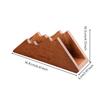Sapele Wood Mountain Napkin Holder Space-Saving for Café Counter
