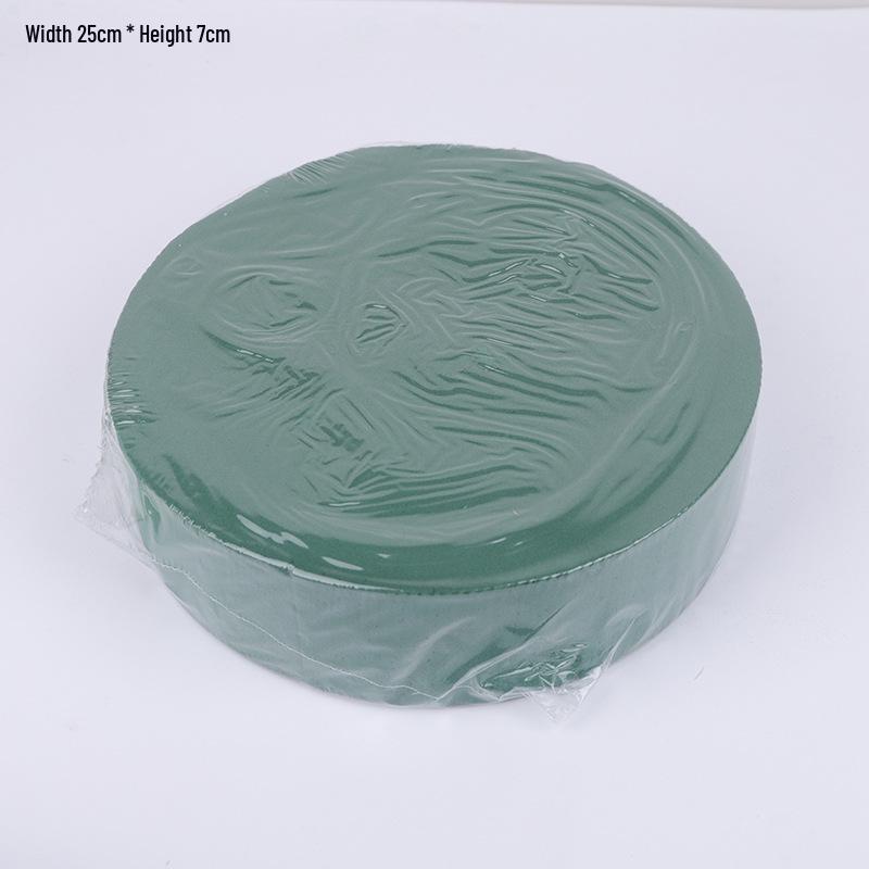 Mini Round Floral Foam Block for Fresh Flower Bouquets - Water-Absorbing Sponge for DIY Floral Art
