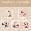 Baby Montessori BPA Free Silicone Toys Colorful Geomet Jigsaw Puzzle Nested Stacking Toys Children Shape Cognitive Learning Toys