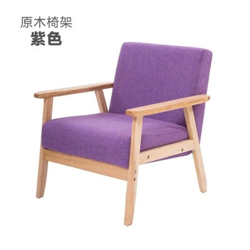 Children Sofa Girl Boy Sofa Chair Solid Wood Soft Fabric Seat Kindergarten Baby Learning Watching TV Leisure Single Sofa Chair