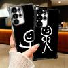 Funny Stickman Matchman Plating Phone Case For Samsung Galaxy S24 S25 FE S26 Edge S23 Ultra S22 S21 Plus S20 Anti-Fall Airabag C