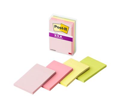 Strong Adhesive Multicolor 75 X 45 4 1 Pad Clear Case Post-it Notes, Notes, 4N, 50mm, Sheets, Colors, Each, 656SS-MC-4N