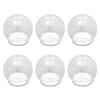 Fourcart Cute Handmade Glass Crafts [Bean Dome] Medium, Width: 55mm x Set of 6