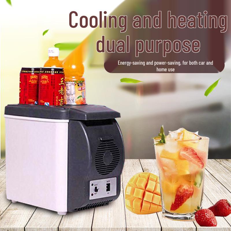 Portable 12V Mini Fridge: 6L Dual-Use Car & Home Cooler/Warmer
