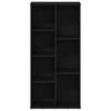 Bookshelf Black Oak Effect 50 x 25 x 104 cm Engineered Wood
