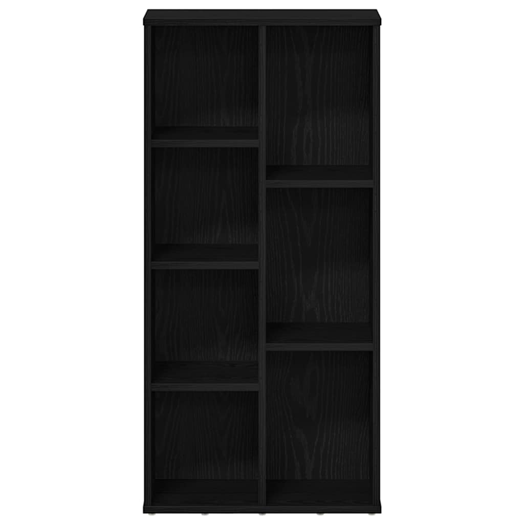 Bookshelf Black Oak Effect 50 x 25 x 104 cm Engineered Wood