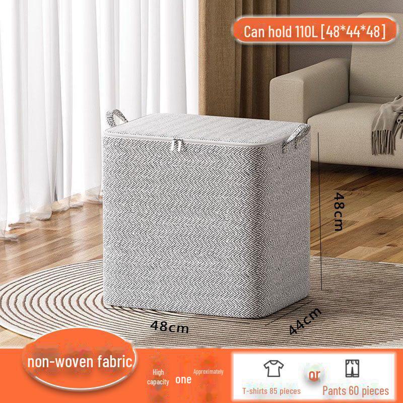 Large Capacity Non-Woven Quilt & Clothes Storage Bag for Bedroom