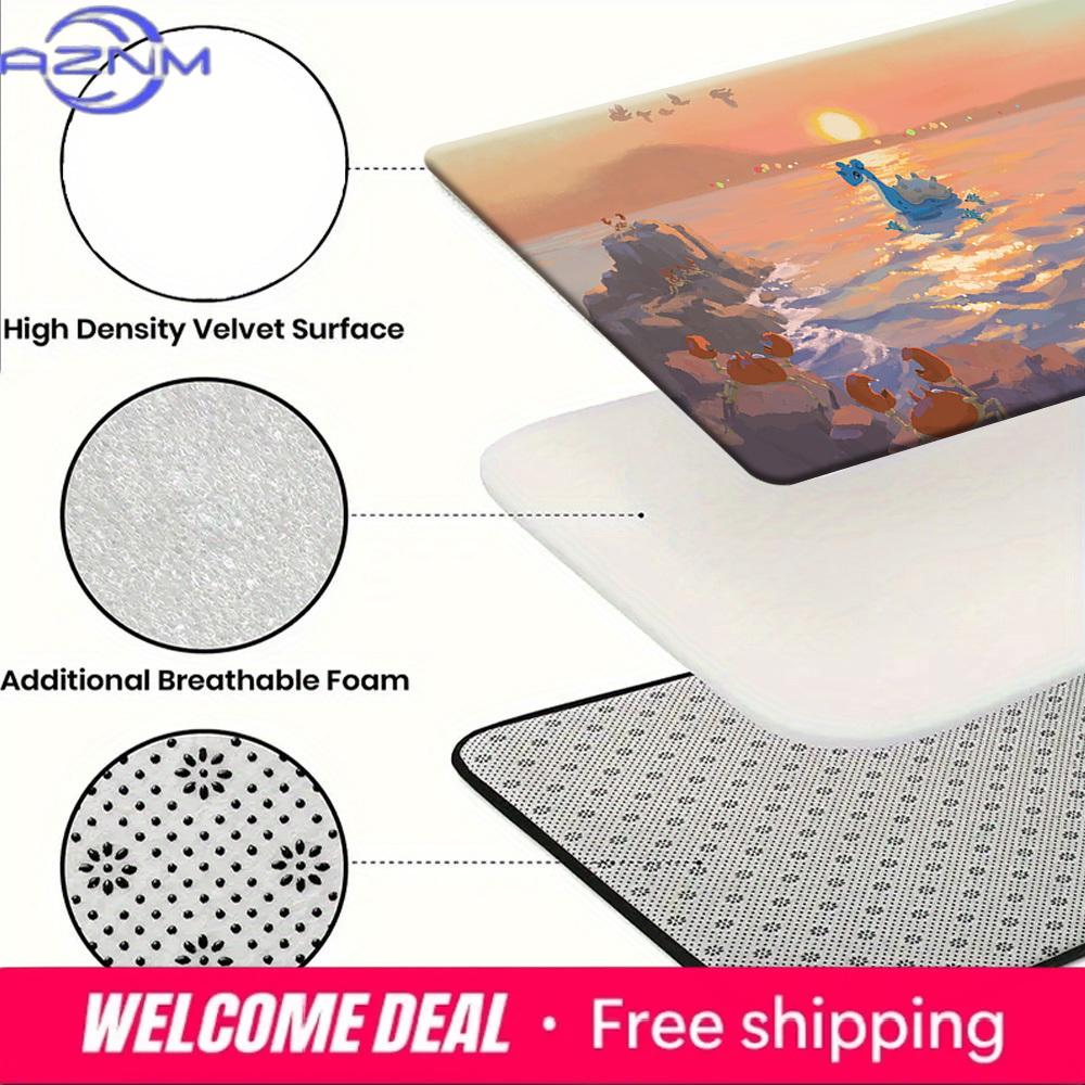 Sunset Beach Lapras Pokemon Print Soft Non-Slip Absorbent Doormat Rug Indoor Home Bathroom Entryway Floor Decor Mat