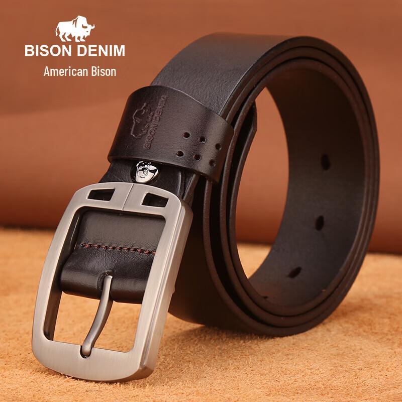 Men s Genuine Leather Vintage Pin Buckle Belt 115cm - 125cm
