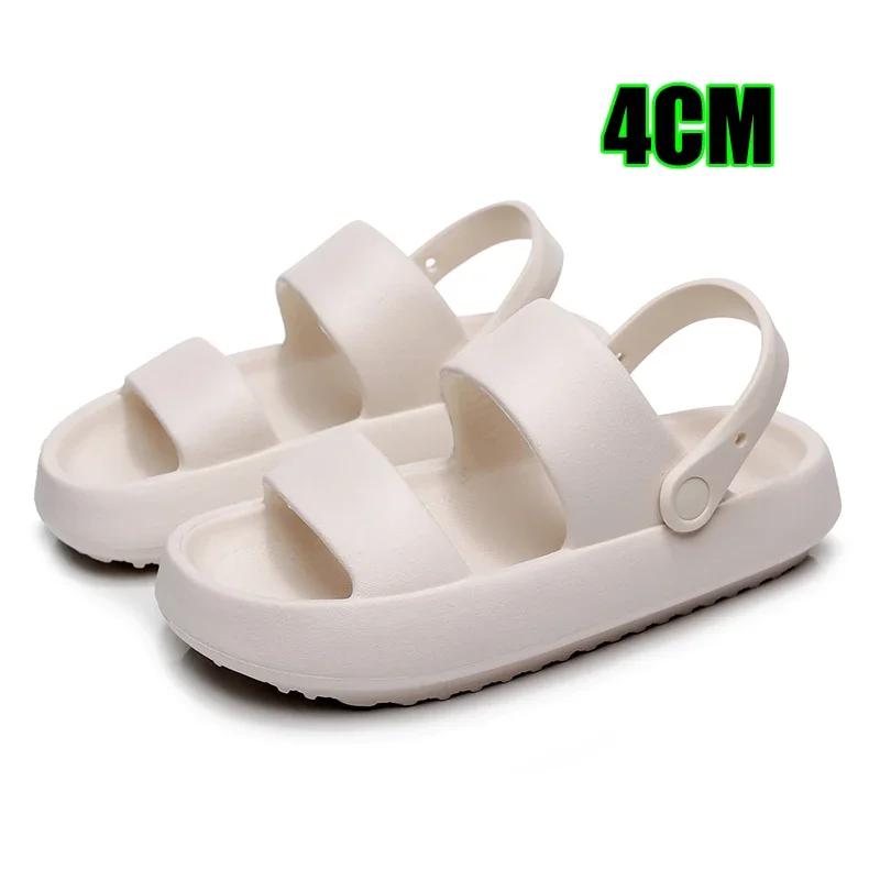 Women Summer Beach Platform Sandals Green Soft Sole EVA Slides Woman Fashion Non-slip Outdoor Slippers Female Comfortable Shoes