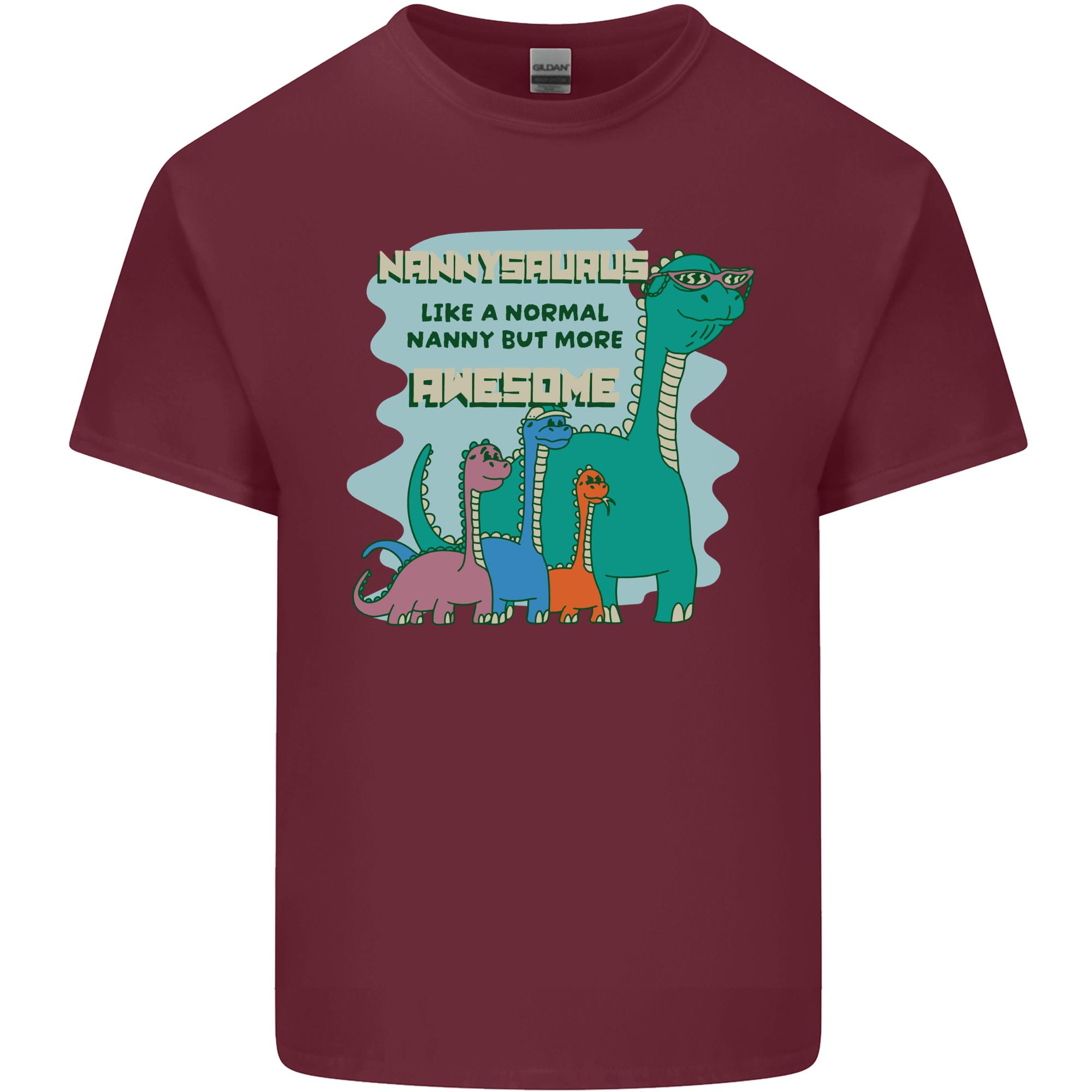 Nannysaurus Funny Dinosaur Grandkids Unisexs Light Cotton TShirt S