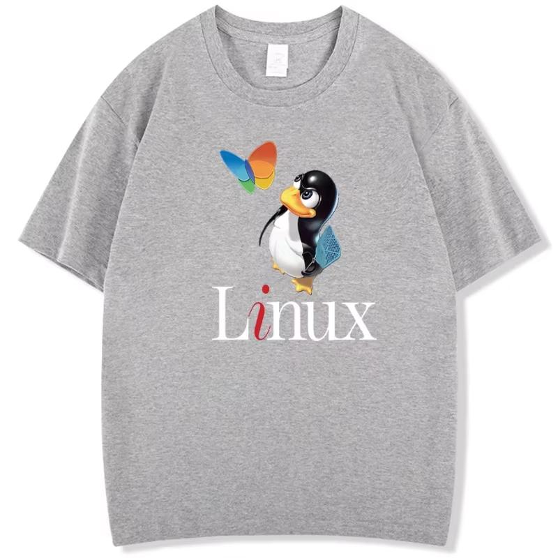Fashion Men's T-shirt Cotton Short-Sleeve T-Shirt - Geek Programming Linux System Programmer Printed Design for Men and Women