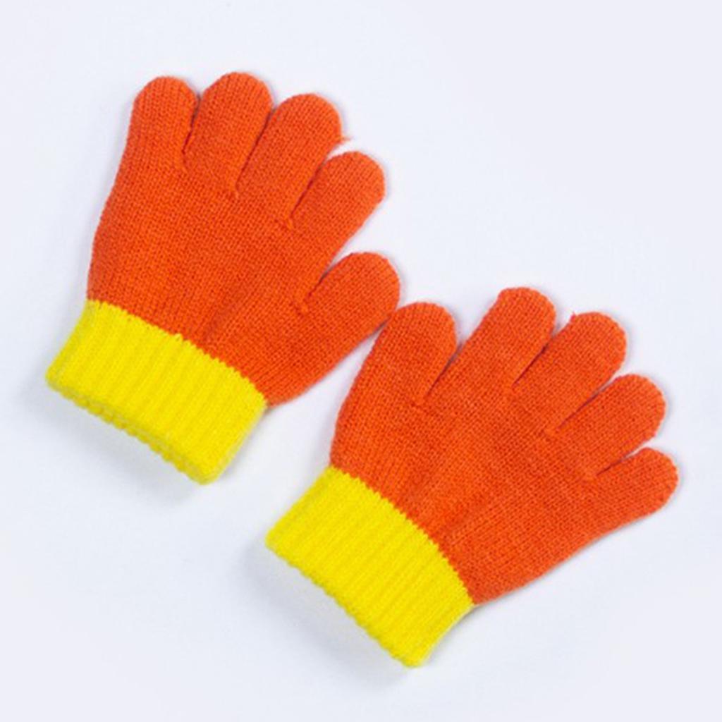 Children Trendy Warm Thermal Gloves Thicken Stylish Mitten Gloves for Cold Weather Winter Cycling Skiing Climbing