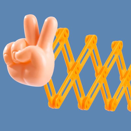 1 Set Retractable Fist Toy Prank Fists Shooter Grabber Robot Arm Kids Games