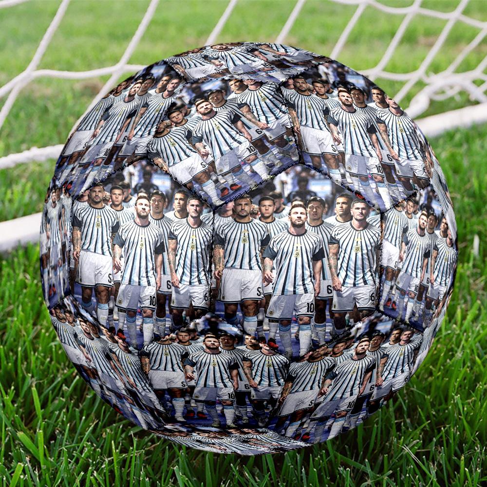 Messi 10 Number Argentina World Cup Champions Size 5 Soccer Ball Machinestitched Indooroutdoor Training And Matches Surprise Collection Gift