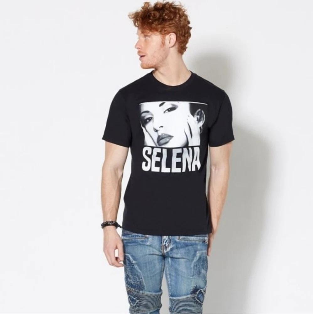 Selena Mens Selena Quintanilla-Perez Face Black Shirt NWT S, M 4XL