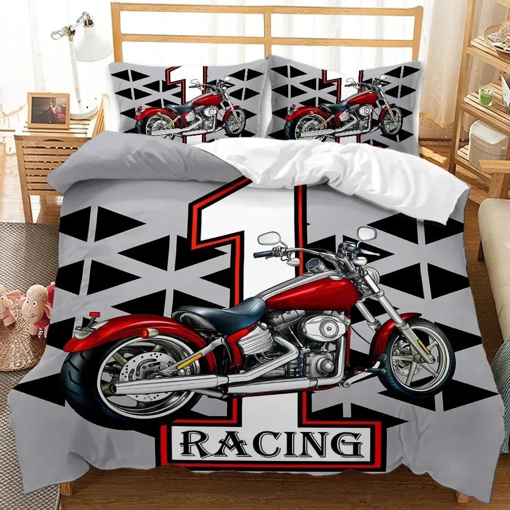 Motocrossförare Bäddset Extremsport Påslakan Barn Tonåringar Herr Motorcykel Täckeöverdrag Dirt Bike Polyester Påslakanset