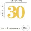 30th Happy Birthday Confetti Decorations - Number 30 Gold Glitter Table Confetti for 30th Birthday, 30th Anniversary Wedding Party Supplies