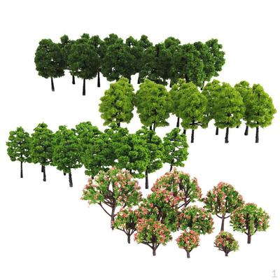 70 Stück 9cm Bäume Layout Zug Eisenbahn Diorama Wargame Landschaft Szenerie OO Z TT Multi Maßstab