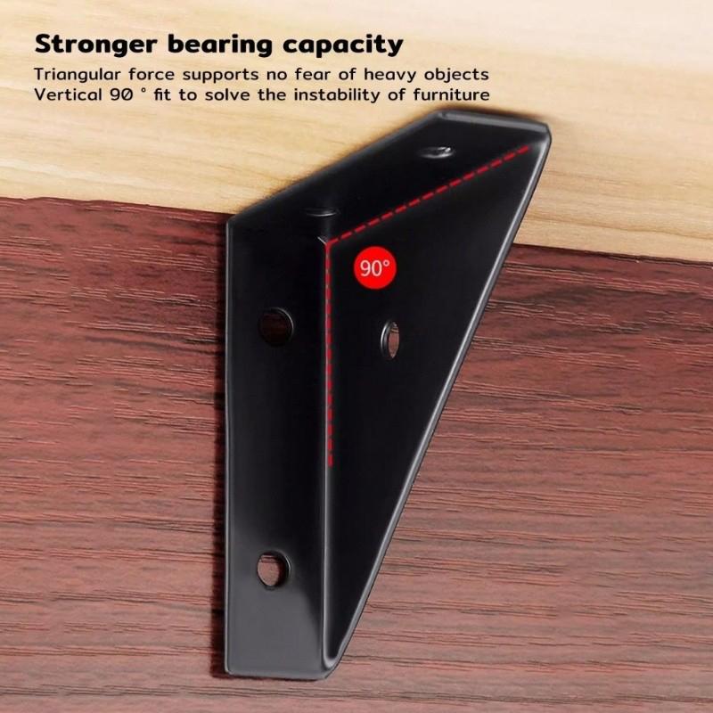 Thickened Triangle Fixed Angle Code 90 Degree Angle Furniture Corner Connector Brace Support Bracket