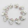 LKERAN 10pcs New DIY Decoration Buttons Metal Button Wedding Dress Accessories for 18 * 12mm