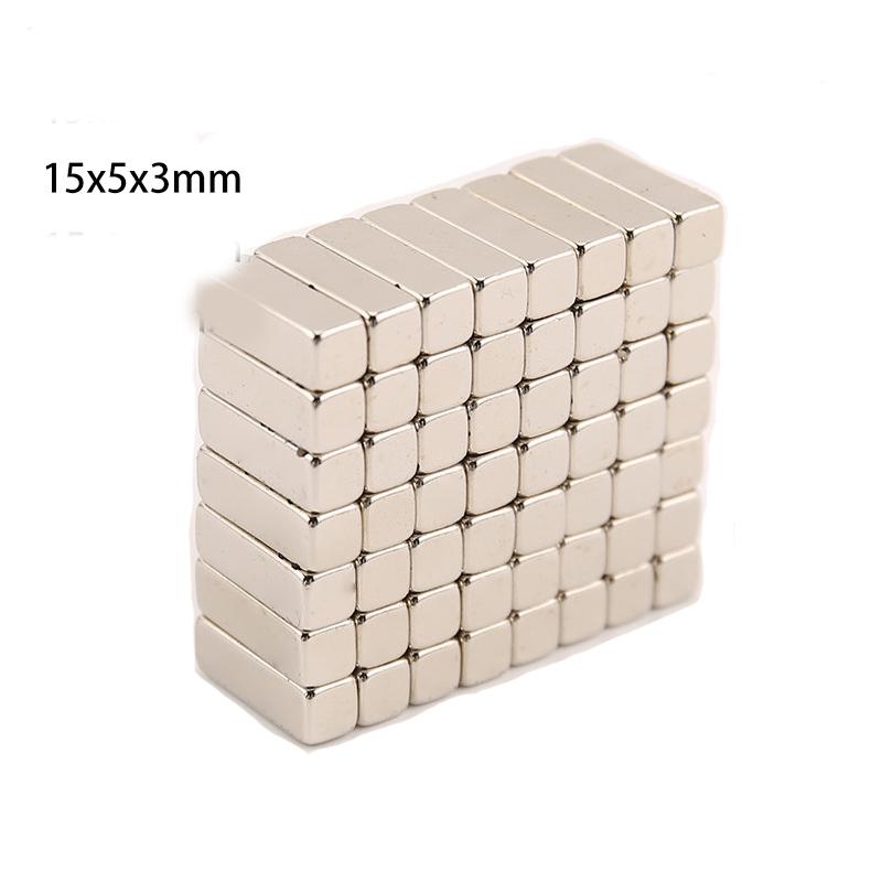 

10/20/50pcs 15x5x3mm Strip Magnets, Long Magnetic Base for Craft Displays, Retail Signs, DIY Projects, Whiteboard
