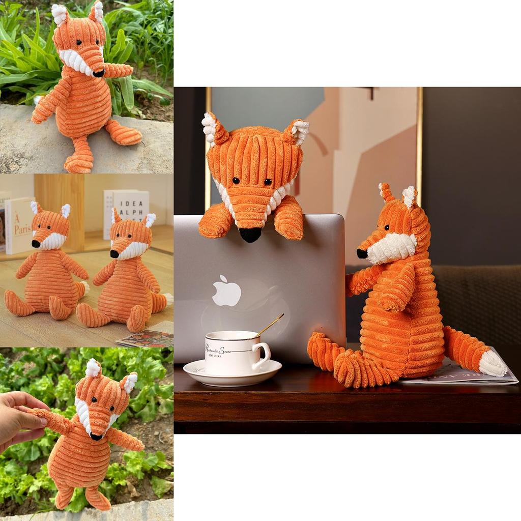 Cute Orange Fox Plush Toy For Girls Perfect Birthday Gift Soft And Huggable 15cm/33cm/42cm/65cm