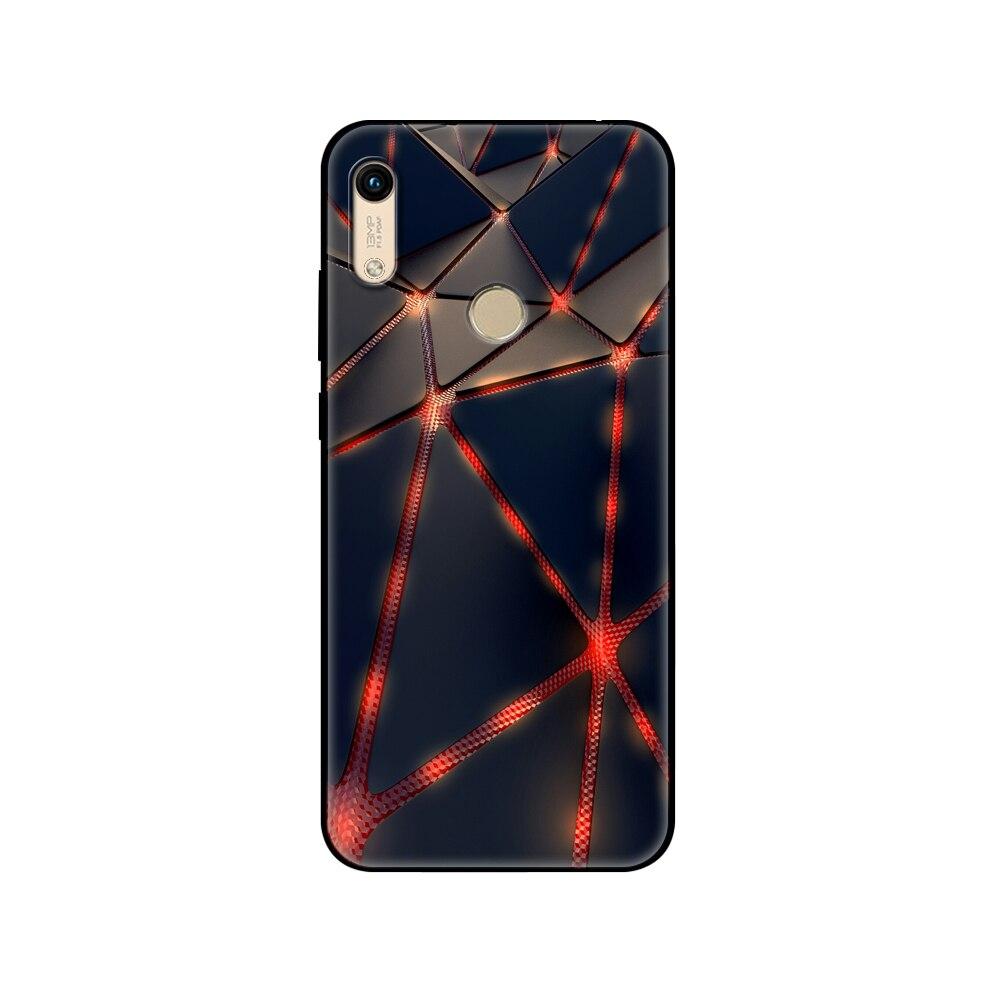 Für Honor 8A Hülle Für huawei Honor 8A prime Hülle Silikon TPU Rückseite Handyhülle schwarze TPU Hüllepink Anime Weltraum Auto