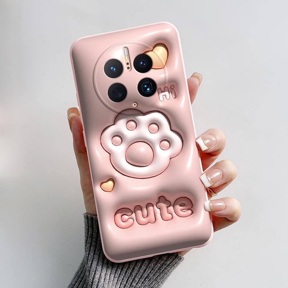 Phone Cases for Huawei Mate 50 Pro Cute Rabbit Pandas Case For Huawei Mate50 Pro Mate 50Pro Soft Silicone Shockproof Back Cover