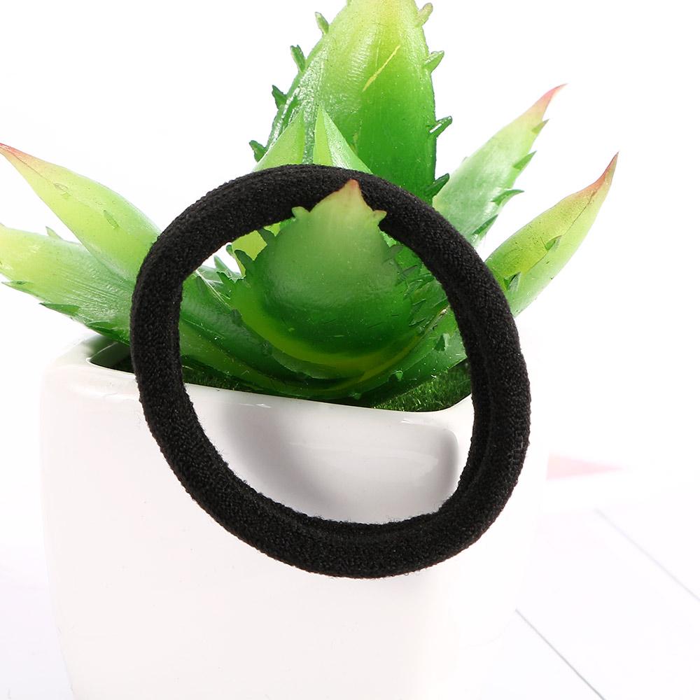 Black Elastic Ponytail Bracelets Rubber Hair Accessories Hair Rope Hair Band Seamless Hair Ties