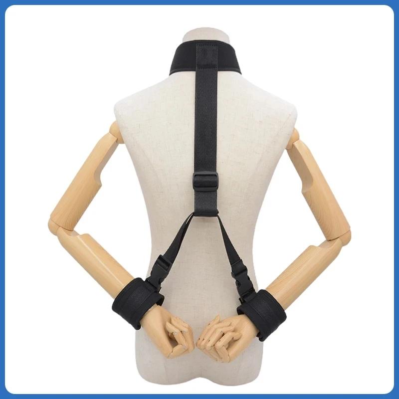 Bondage Handschellen & Fußfesseln Halsband Knebel Spielzeug Fetisch Sklave Geschirr Sexgurte Fesseln Set Flirt Erwachsenenspiele Sexspielzeug