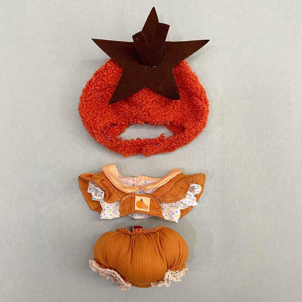 20CM Cotton Doll Rompers Cartoon Plush Doll Replacement Outfit Playing House Accessories Mini Clothes