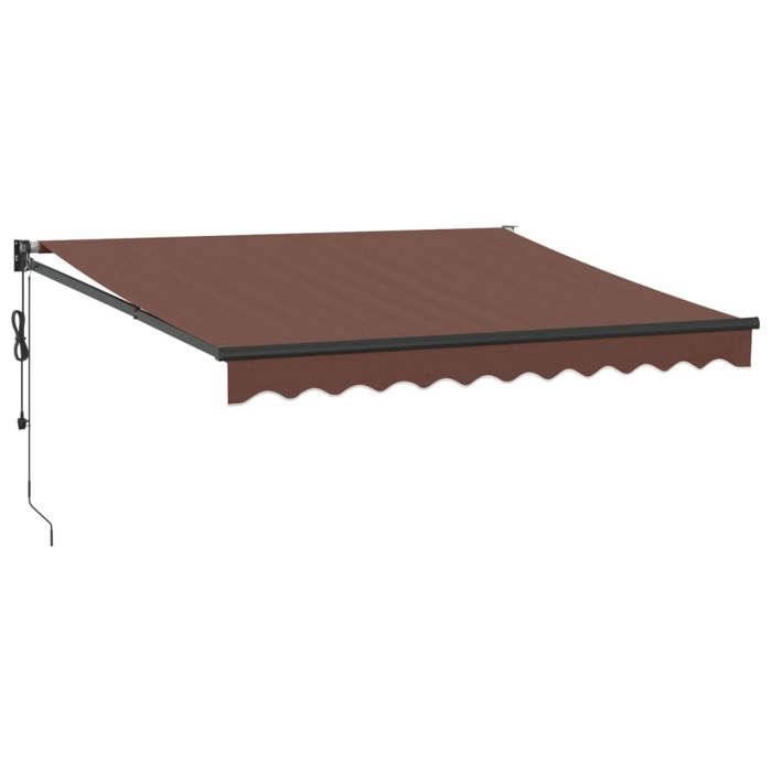 VidaXL Auvent rétractable automatique marron 300x250 cm, auvent, auvent de porte, auvent de jardin, store, auvent de 3215713