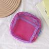 Cosmetic Storage Bag Breathable Mesh Design Compact Organizer with Lanyard Portable Bag for Toiletries Makeup
