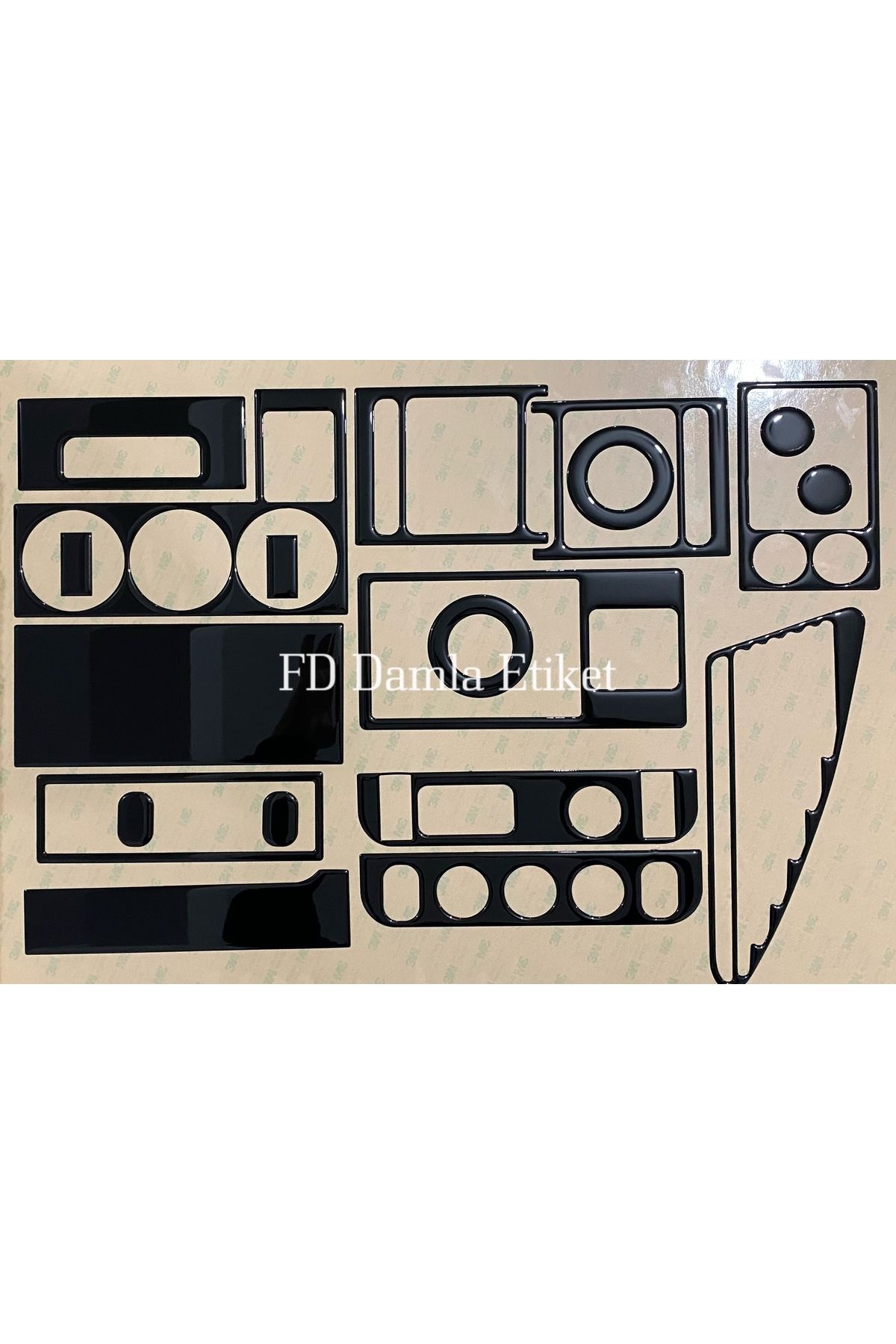 

Peugeot Partner 1996 - 2002 Torpido, Konsol, Trim, Göğüs Maun Kaplama Siyah Renk Özel Dizayn