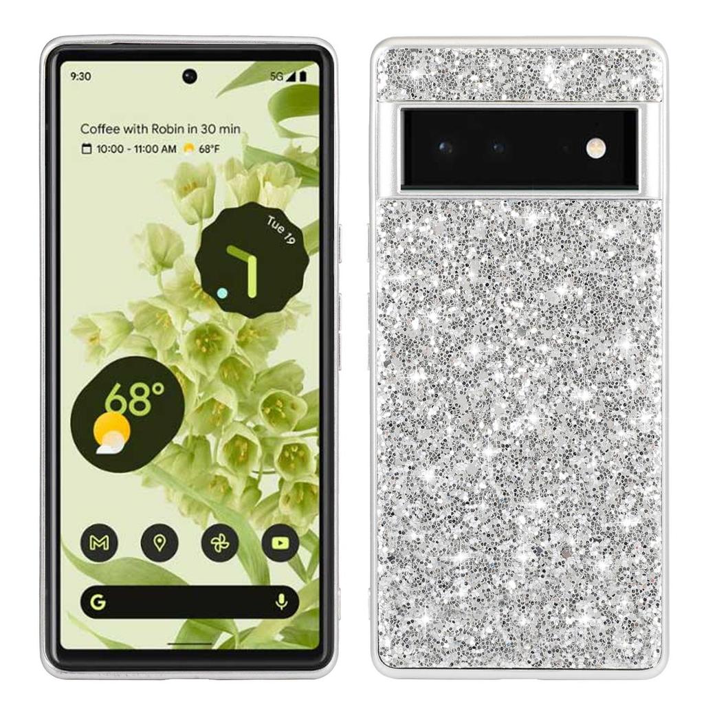 Google Pixel 7A/8Pro Electroplated Glitter Rhinestone Phone Case - Full Coverage, Drop-Proof