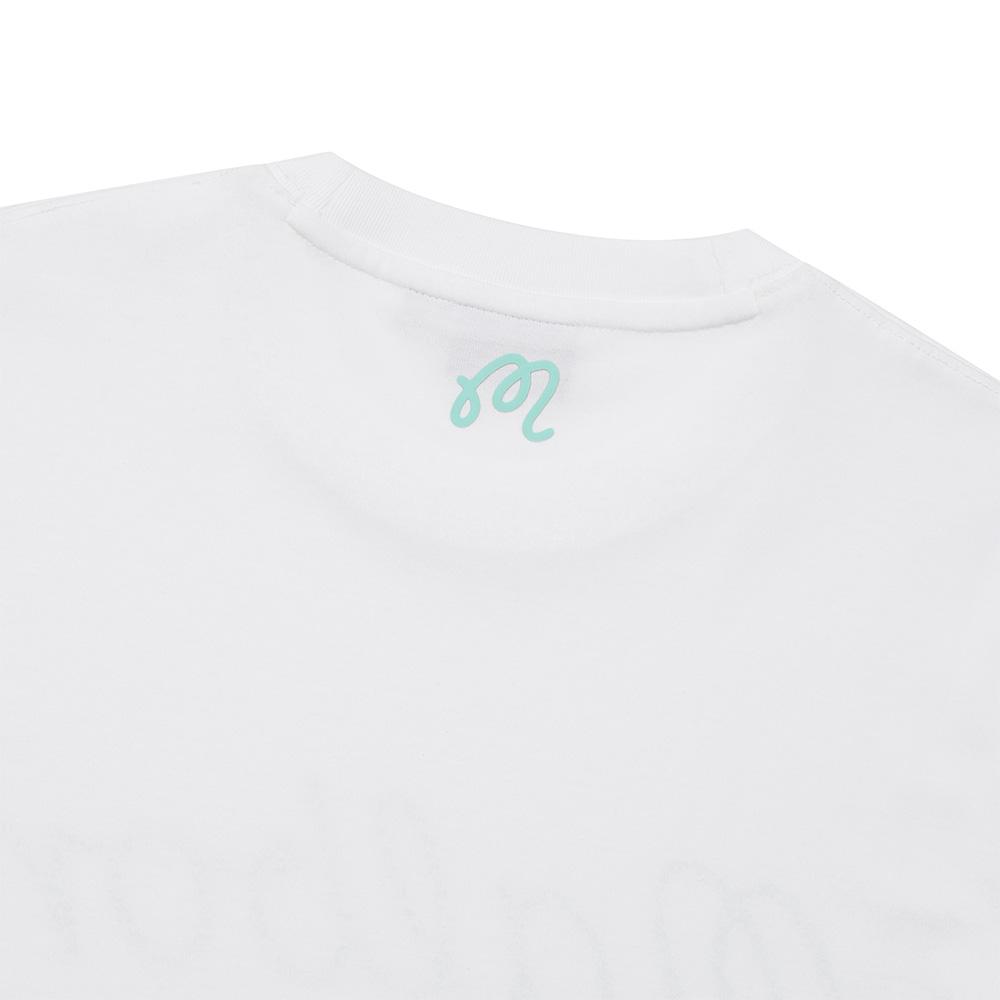MALBON GOLF Malbon Script Uni Round T-Shirt Off White