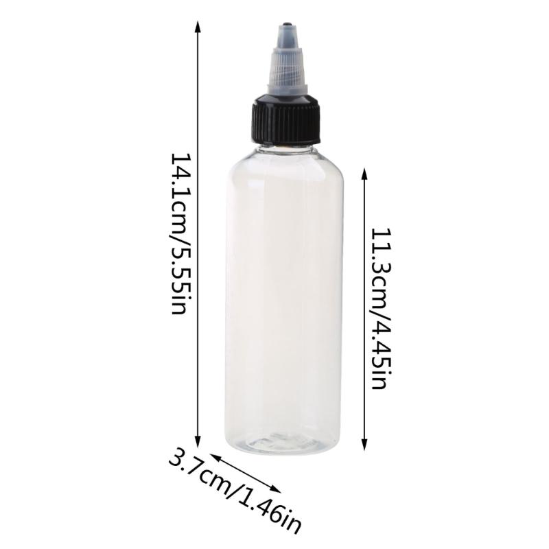 Paquete de 10 botellas cuadradas de 100 ml para salsa, cómodas botellas dispensadoras de aceite, botellas de plástico exprimibles con tapa de boca puntiaguda