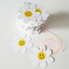 100Pcs Sweet Smile Daisy Theme Gift Tag Labels Flower Blessing Card for Kids Birthday Baby Shower Wedding Party Decoration