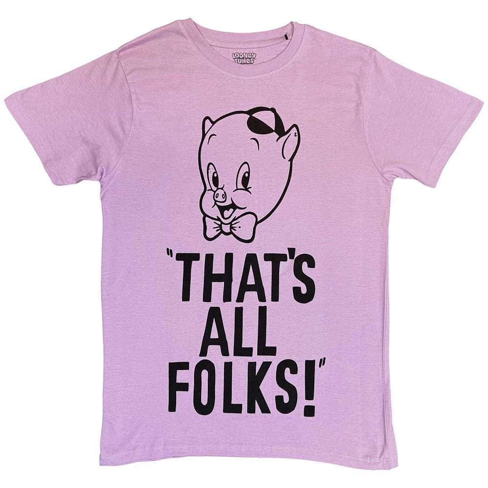 Looney Tunes Thats All Folks Tee TShirt Unisexs L