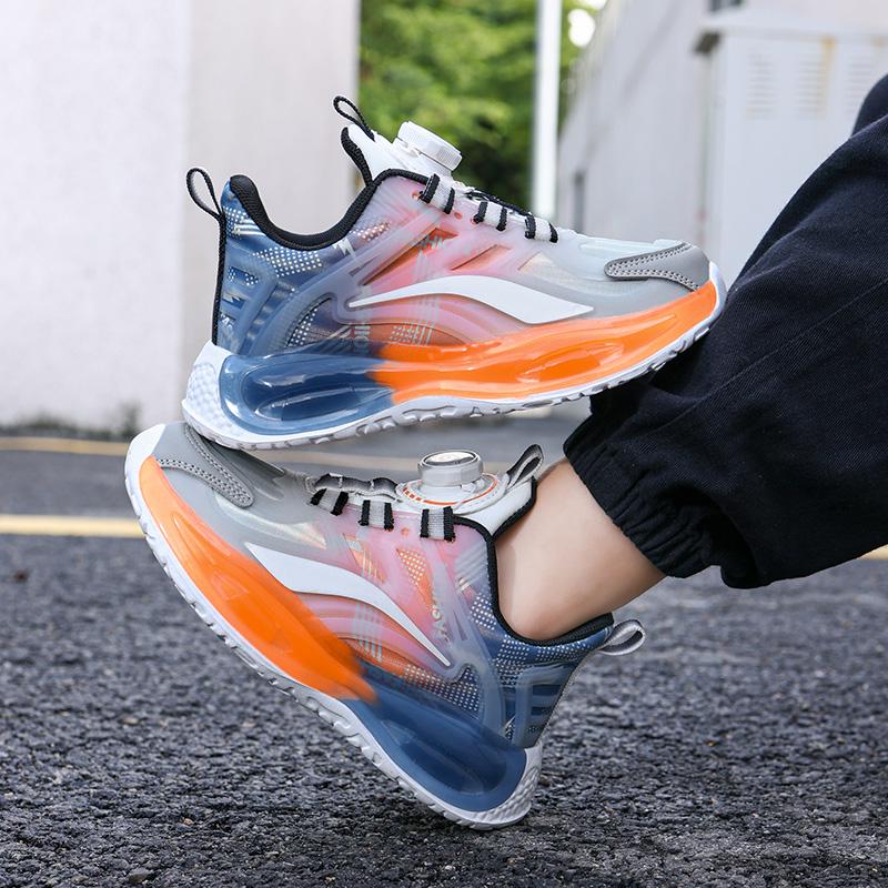 Tênis Esportivo de Couro para Meninos Primavera & Outono 2025 - Para Corrida e Roupas Ativas Infantis