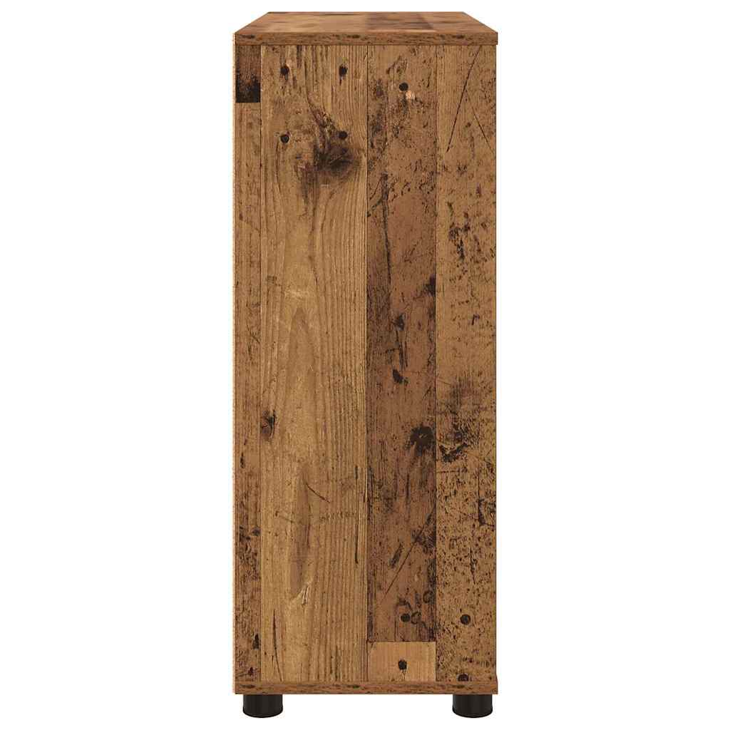 Storage Cabinet Reclaimed Wood Look 80 x 31 x 81 cm Engineered Wood