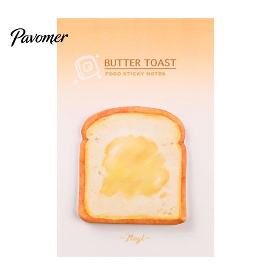 Mini Dessert Stick Notes Note Pads, Funny Toast Bread Cookie Cheese Design Cute Notepad, 30 Study Desk Accessories Sheets/Pad Self Memo Pad