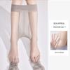 Women's Ultra-Thin Gray Silk Anti-Hook Stockings - Sheer, Sexy T-Crotch Pantyhose