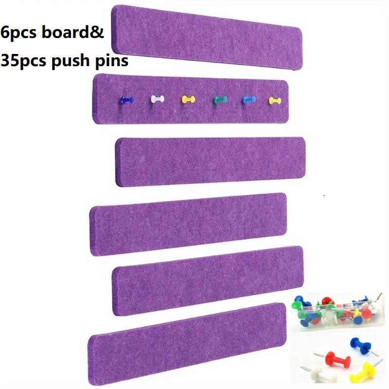 6PCS+35pins Frameless Cork Bulletin Board Strips for Home refrigerator Office Decoration Message Board cork board wall stickers