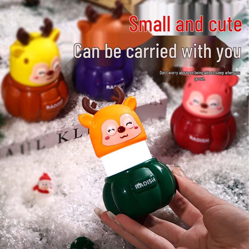 Cartoon Reindeer Night Light: Luminous Christmas Ornament & Student Gift
