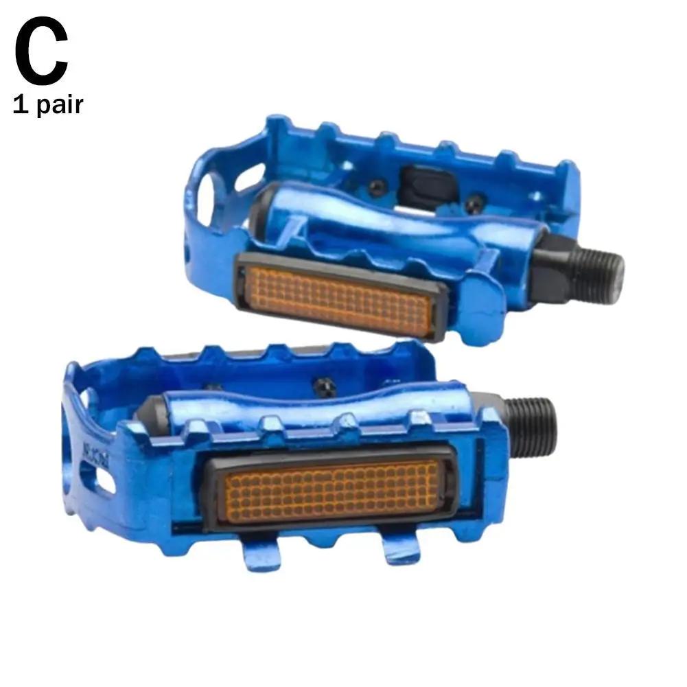 1 Pair MTB Road Mountain Bike Aluminum Alloy Anti-slip Cycling Bicycle Bicycle Accessories Parts Pedals Replacement C0Q6